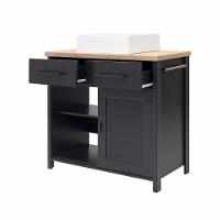 Gabinete Armário Banheiro Ditália 2 Gav 2 Pts Com Cuba Bn-03 Cor:preto Preto - 11