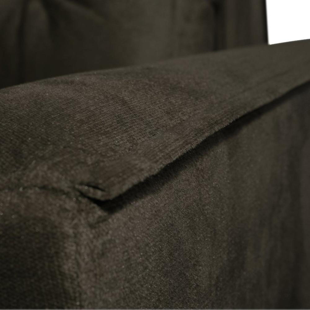 Sofá Cama Casal Reclinável Drika - Veludo Turkey Chocolate - 7