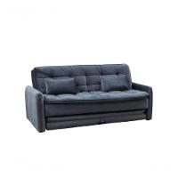 Sofá Cama Reclinável Com Cama Auxiliar Madalena - Veludo Chumbo - 3