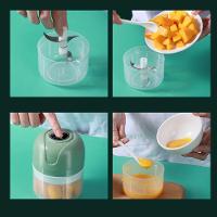 Mini Processador De Alimentos Eletrico Usb 250ml Verde - 4