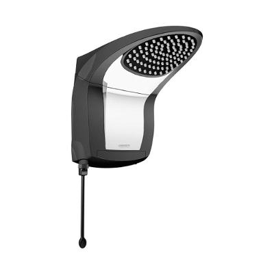 Ducha Acqua Jet Ultra Eletrônica 7800W Parede Controle de Temperatura Preto Cromado Lorenzetti 220V