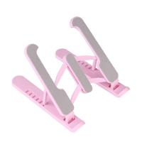 Suporte Portatil Dobravel Multi Posiçoes Para Celular Tablet Rosa - 1