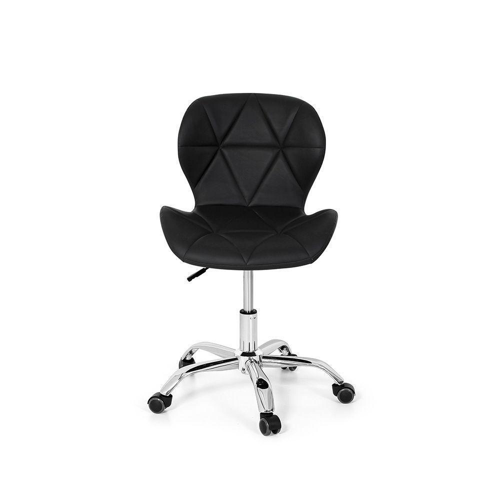 Conjunto 02 Cadeiras Office Eiffel Slim Base Giratória Preta - 2