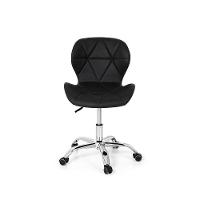 Conjunto 02 Cadeiras Office Eiffel Slim Base Giratória Preta - 2