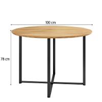 Conjunto De Mesa Sala De Jantar Com 4 Cadeiras Tampo Redondo 1m Madeirado Liz Preto Artefamol Preto