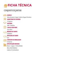 Mesa De Jantar Copper 120cm Tampo Mdf Laminado 4 Cadeiras Turim 07/naturalle/naturalle - 6