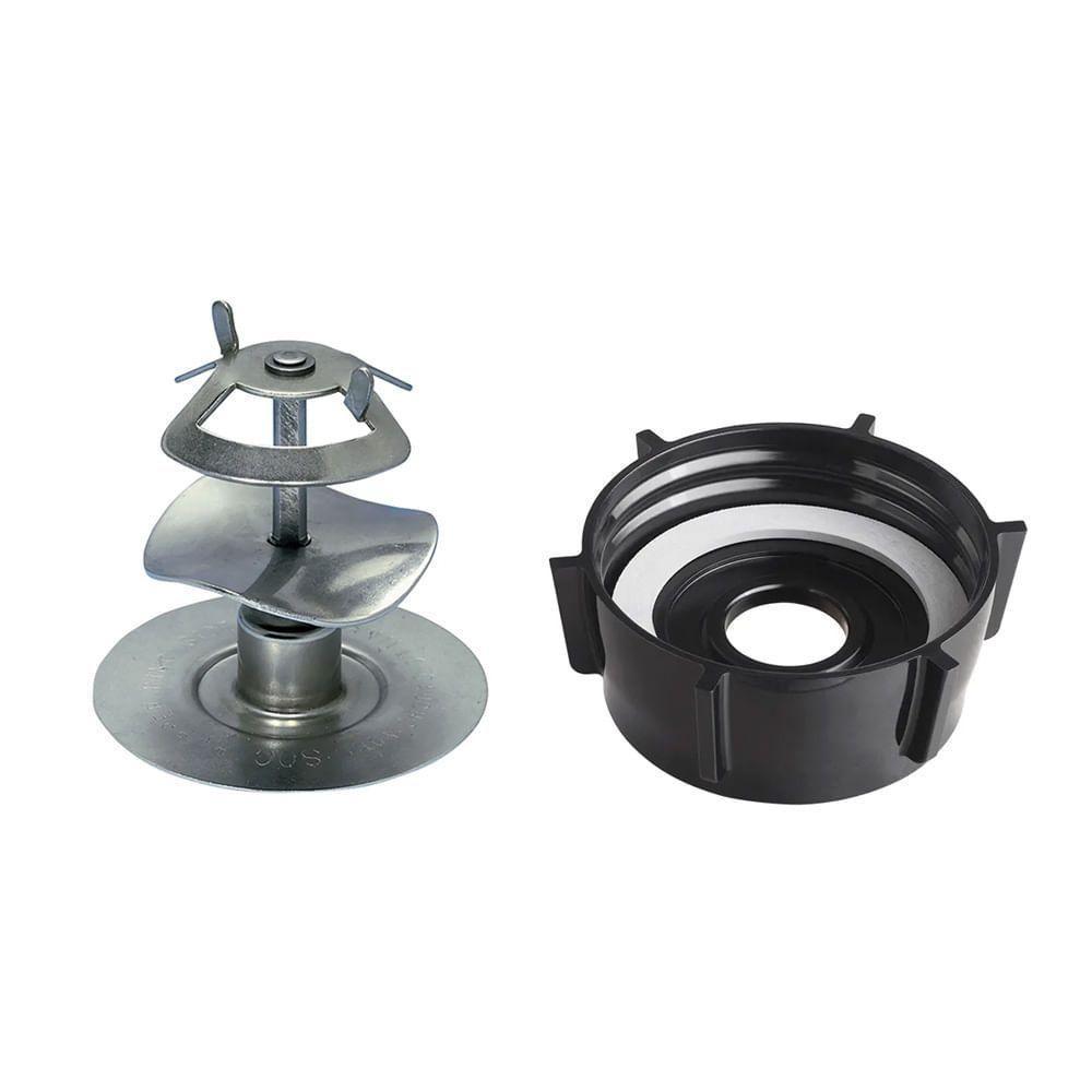 Conjunto Lâmina De Milkshake Com Base Plástica E Anel De Vedação Para Liquidificadores Oster - 1