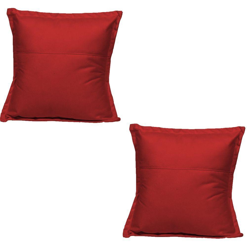 Kit 2 Almofadas Decorativa Cheia Fofinha Para Sofá Cadeira Poltrona 42 Cm Suede - 1