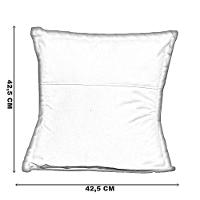 Kit 2 Almofadas Decorativa Cheia Fofinha Para Sofá Cadeira Poltrona 42 Cm Suede - 3