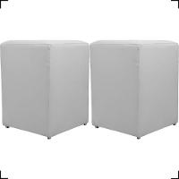 Kit 2 Puff Dado Decorativo Para Sala Recepção Penteadeira Material Sintético Cores - 1