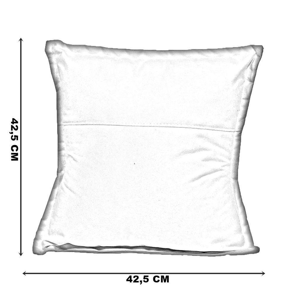 Kit 2 Almofadas Decorativa Cheia Fofinha Para Sofá Cadeira Poltrona 42 Cm Suede - 5