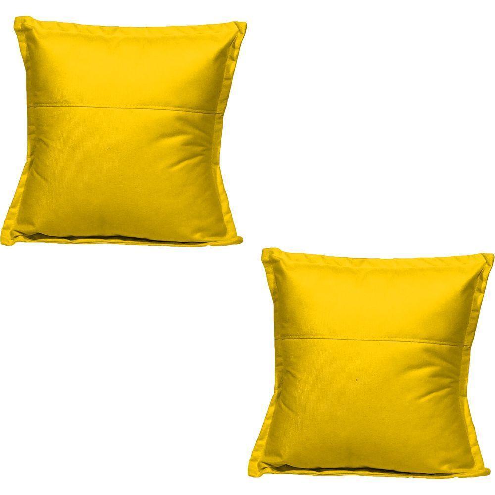 Kit 2 Almofadas Decorativa Cheia Fofinha Para Sofá Cadeira Poltrona 42 Cm Suede - 1