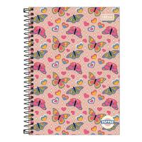 Caderno Espiral Capa Dura Pequeno 1/4 Pepper 80 Folhas Tilibra Estampa 2 - 1