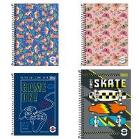 Caderno Espiral Capa Dura Pequeno 1/4 Pepper 80 Folhas Tilibra Estampa 2 - 2