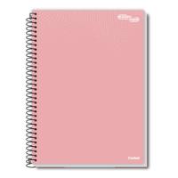 Caderno Espiral Universitário A4 10 Matérias 160 Folhas Essenciale Credeal Rosa Claro - 1