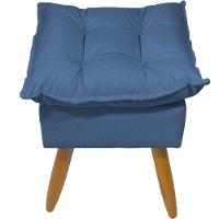 Kit 2 Puff Decorativo Quadrado Para Sala Quarto Penteadeira Recepção Alice Pé Palito Castanho Suede