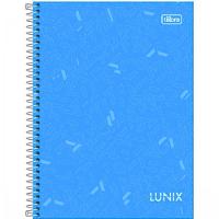 Caderno Universitário Capa Dura A4 1 Matéria 80 Folhas Lunix Tilibra Azul Claro - 1