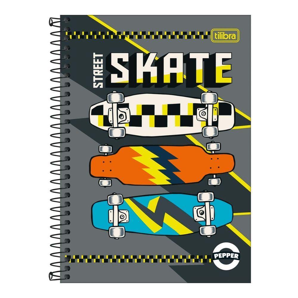 Caderno Espiral Capa Dura Pequeno 1/4 Pepper 80 Folhas Tilibra Estampa 4 - 1