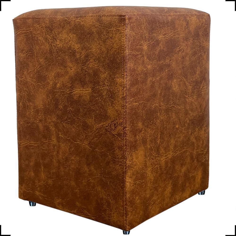 Puff Dado Decorativo Para Sala Quarto Penteadeira Material Sintético Cores - 1