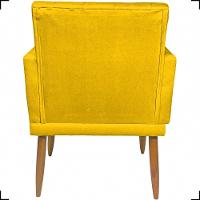 Kit 2 Poltronas Decorativa Para Sala Recepção Nina Capitonê Suede Cores Pé Palito - 2