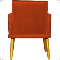 Poltrona Nina Com Base Suede Cores Pé Palito 30cm Castanho - 6