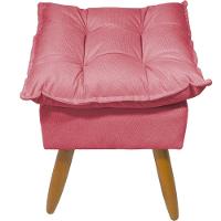 Kit 2 Puff Decorativo Quadrado Para Sala Quarto Penteadeira Recepção Alice Pé Palito Castanho Suede