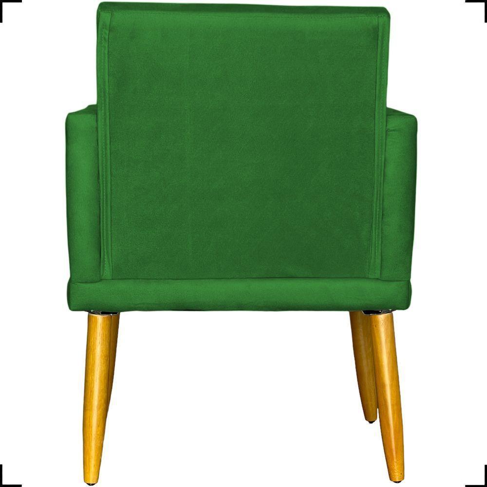 Poltrona Nina Com Base Suede Cores Pé Palito 30cm Castanho - 6