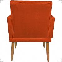 Kit 2 Poltronas Decorativa Para Sala Recepção Nina Capitonê Suede Cores Pé Palito - 5