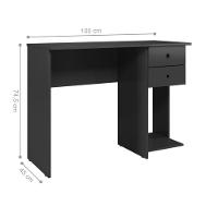 4115 - Mesa Escrivaninha Preto Fosco (4415.37) - 2