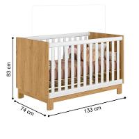 4315 - Berco Mini Cama Q Encanto Slim Freijo Toq/branco Acetinado (4315.35) - 6