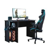 Mesa P/ Escritório E Gamer Preto Fosco (3875.37)