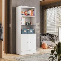 Mesa P/ Escritório E Gamer Branco/branco (3875.5) + Armario Gamer Branco/branco (4095.5) - 3