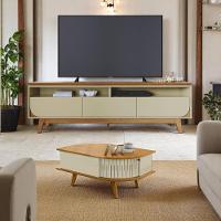 Conjunto Yara Opala C/ Mesa De Centro Nevada Cumaru/opala - 1