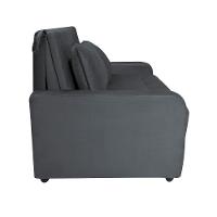 Sofá Cama Para Sala De Estar Amora New Suede - Cinza Cinza - 2