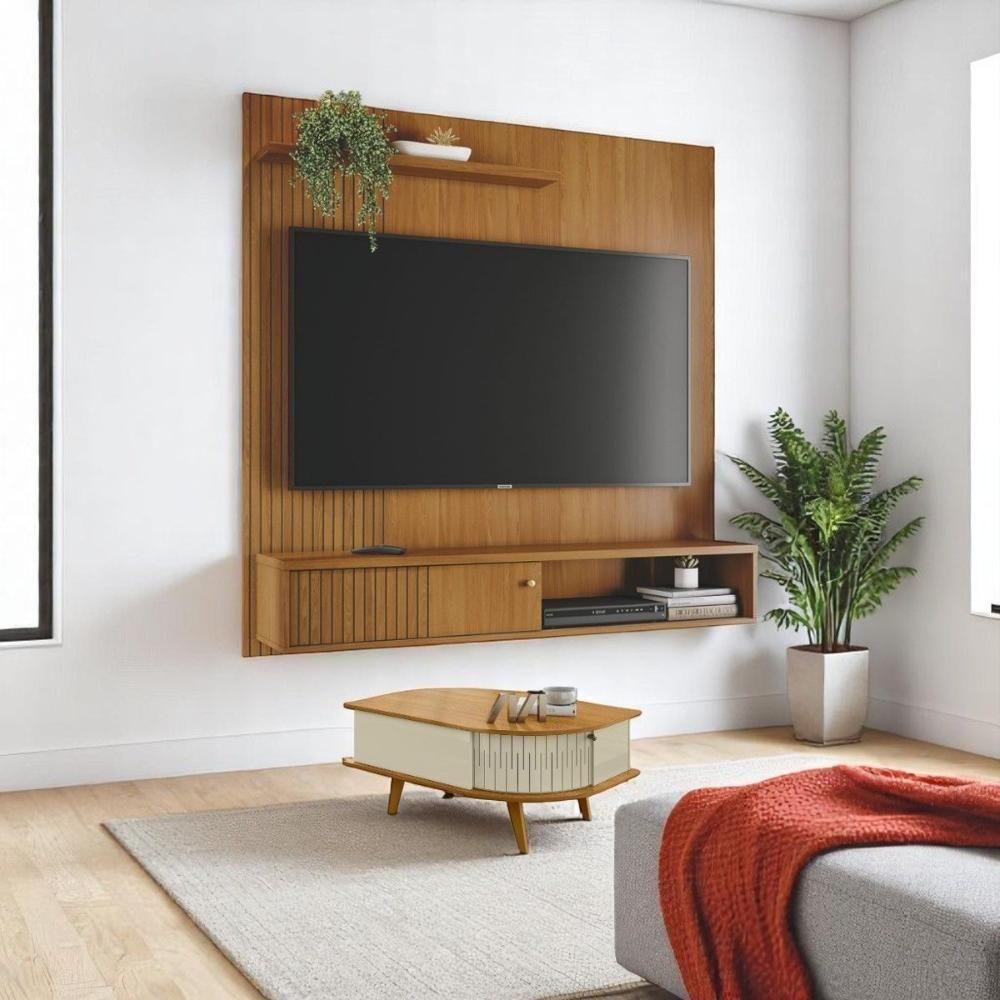 Conjunto Luma C/ Mesa De Centro Nevada Cumaru/opala - 1