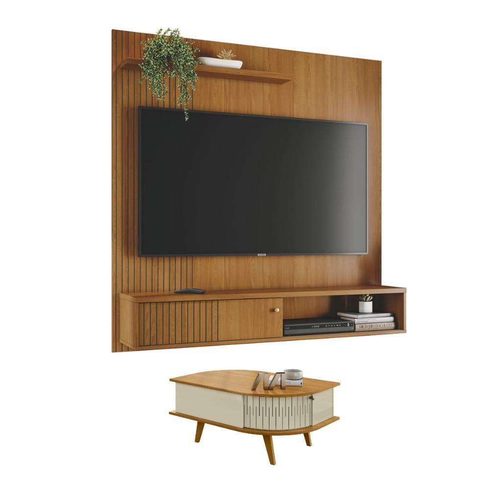 Conjunto Luma C/ Mesa De Centro Nevada Cumaru/opala - 6