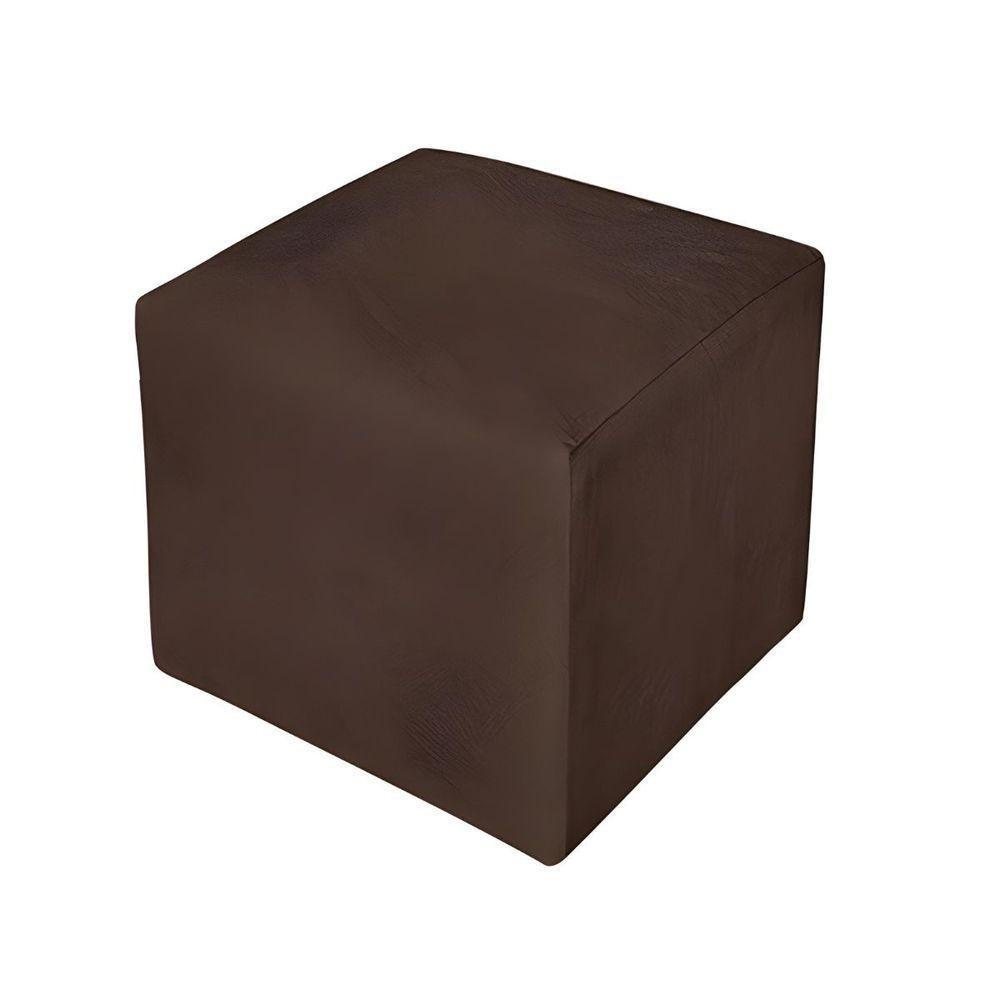 Kit Poltrona Amamentação Com Puff Confortável Serena Suede Marrom - 6