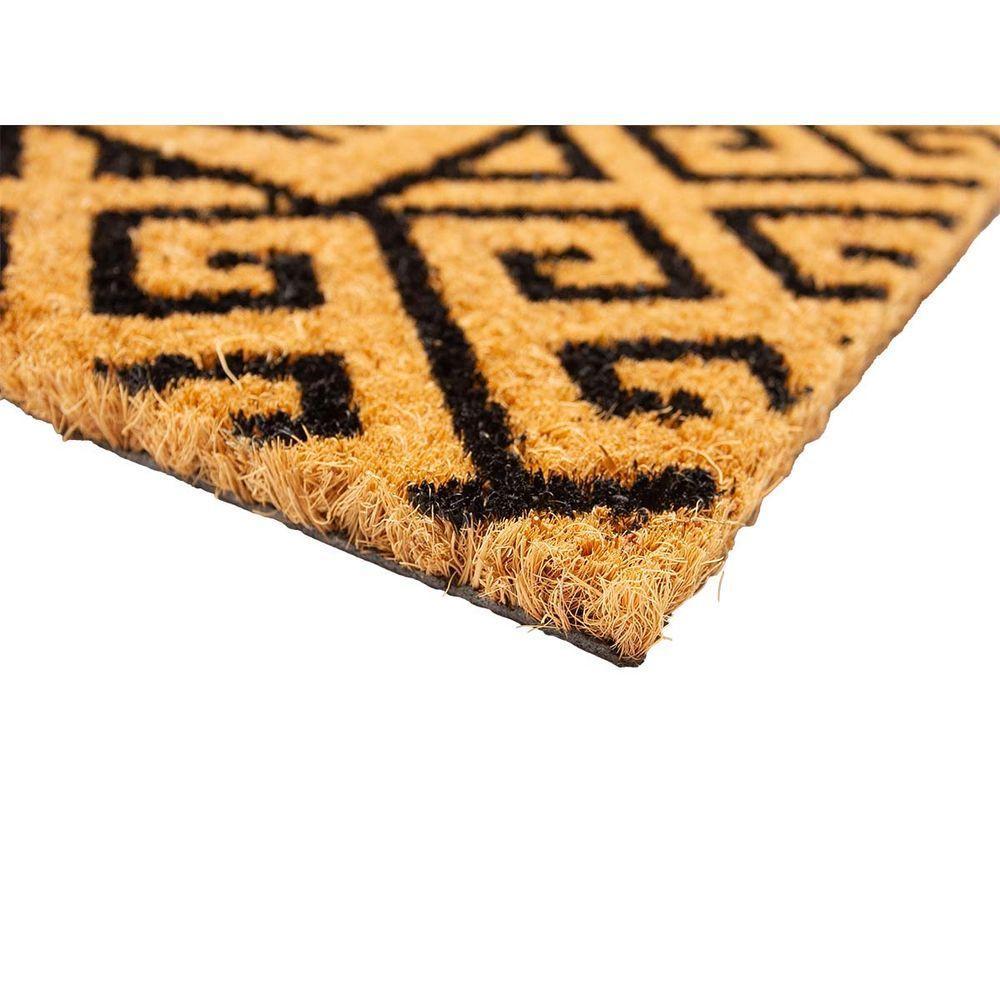 Capacho Fibra De Coco Sergipe 03 Bege-preto 0,30x0,45m - 2