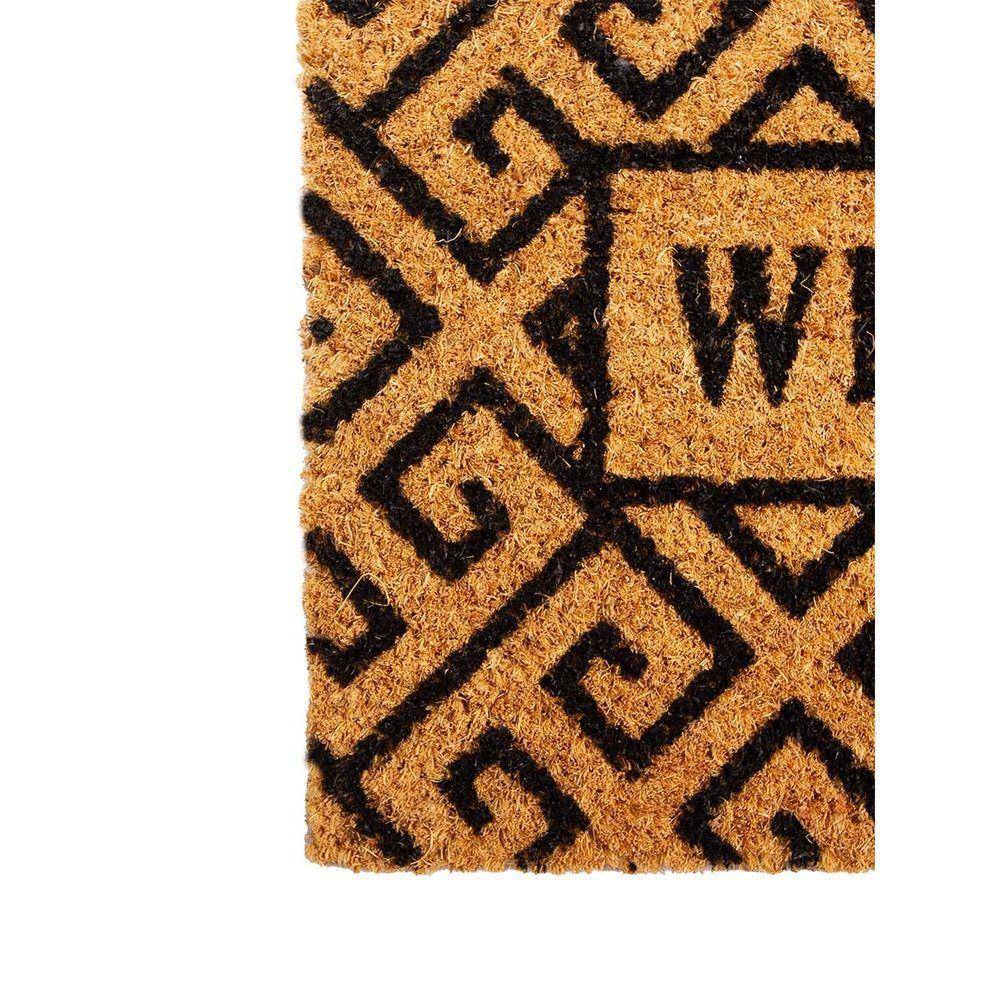 Capacho Fibra De Coco Sergipe 03 Bege-preto 0,30x0,45m - 3