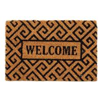 Capacho Fibra De Coco Sergipe 03 Bege-preto 0,30x0,45m - 1