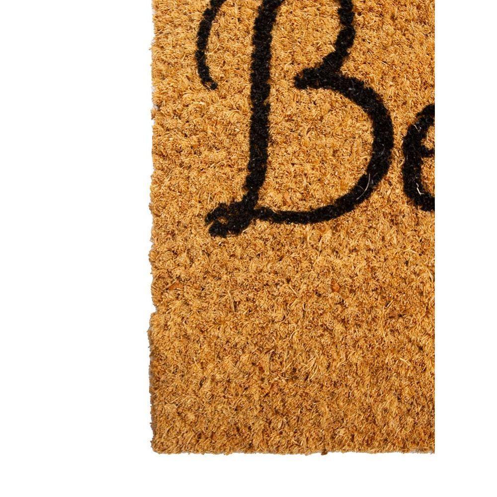 Capacho Fibra De Coco Sergipe 01 Bege-preto 0,30x0,45m - 3