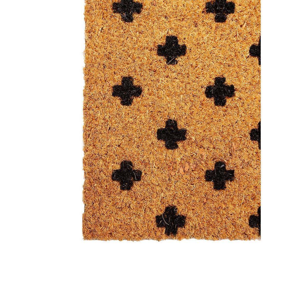 Capacho Fibra De Coco Estampado 25 Bege-preto 0,33x0,60m - 2