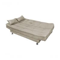 Sofá Cama Casal Reclinável Salomé - Marrom Claro Light - 3