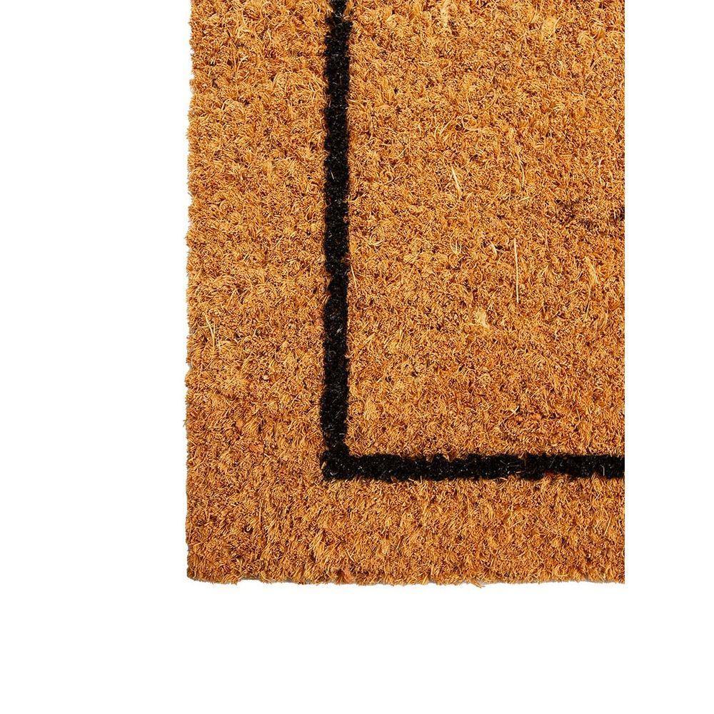 Capacho Fibra De Coco Estampado 28 Bege-preto 0,33x0,60m - 2