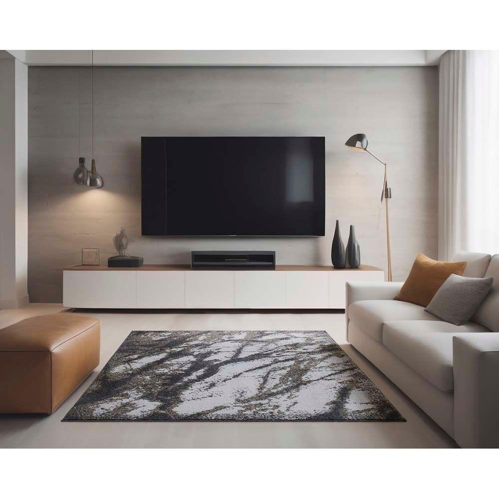 Tapete Para Sala Classic Kauai 56 Chumbo 3,00x4,00m - 2