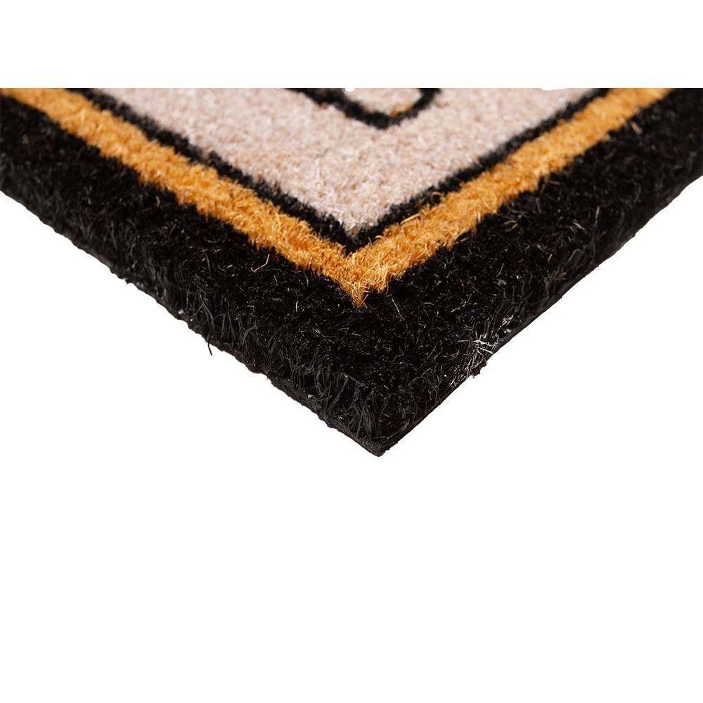 Capacho Fibra De Coco Estampado 31 Bege-preto 0,33x0,60m - 3