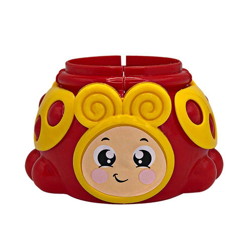 Brinquedo Torre Joaninha Com Bolinha Chocalho Para Crianças - 5