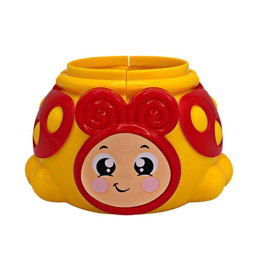 Brinquedo Torre Joaninha Com Bolinha Chocalho Para Crianças - 6