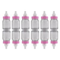 Mini Mamadeira Para Lembrancinha Rosa - 12 Unidades - 2