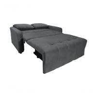 Sofá Cama Para Sala De Estar Amora New Veludo Matrix - Chumbo Chumbo - 8